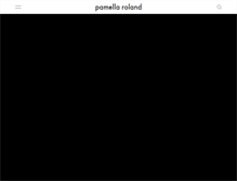Tablet Screenshot of pamellaroland.com